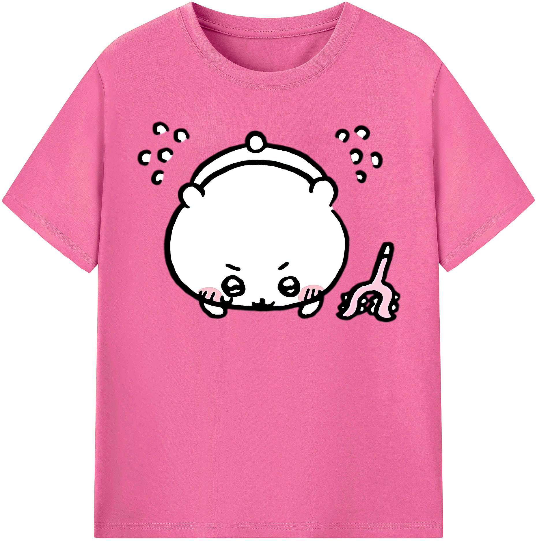 （画像用） ちいかわ ちいかわ Chii-kawa chiikawa レディースカジュアルプリントTシャツ（綿100％）